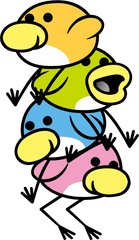 Huebirds Of Happiness Rhythm Heaven Wiki Fandom - Huebirds Of Happiness Png