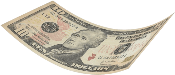 United States Dollar Bill Png Clipart - 10 Dollar Bill Transparent