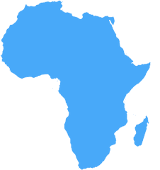 Africa Icon Transparent Png Clipart - Map Of Africa Silhouette Png