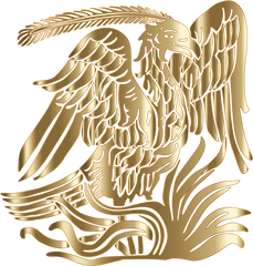 Phoenix Bird Gold - Golden Phoenix Logo Png