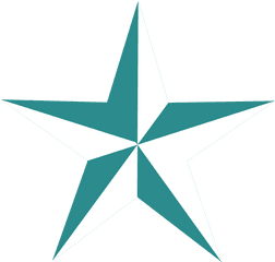 Teal Stars Clipart - Cross Stitch Nautical Star Png