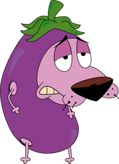 Hd Courage Eggplant By Gth089 - Courage The Cowardly Dog Eggplant Png