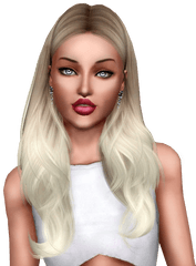 Sims Blond Color Hair Human - Bonecas Do The Sims 4 Png