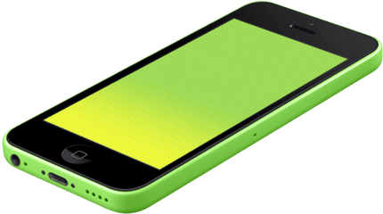 Mockuphone - Cell Phone Yellow Png