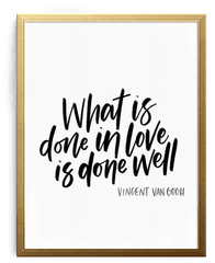 Whatu0027s Done In Love Art Print - Calligraphy Png