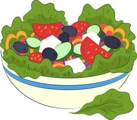 Greek Salad Clipart - Salad Vector Png