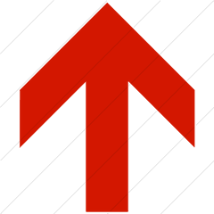 Iconsetc Simple Red Aiga Up Arrow Icon - Vertical Png