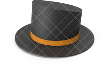 Fashionandbeauty Plastic Black Tophat Formal Cartoony - Fedora Png