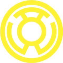 Green Lantern Yellow Emblem Juniors - Yellow Lantern Logo Png