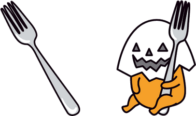 Gudetama Trick Or Soy Sauce Cursor U2013 Custom - Fork Png