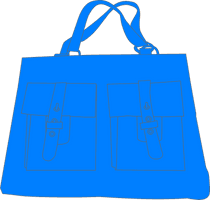 Blue Handbag Vector Free HD Image - Free PNG