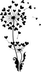 Illustration Dandelion Png Free Photo - Flower Vector Heart Png