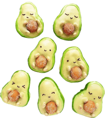 Cute Clipart Avocado Transparent Free For - Kawaii Cute Anime Cute Avocado Png