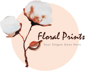 Floral Prints Watercolor Logo - Primera Png