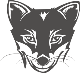 Personality Fox Head Png Download - Gray Fox Head Transparent