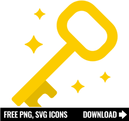 Free Golden Key Icon Symbol Download In Png Svg Format - Youtube Icon Aesthetic