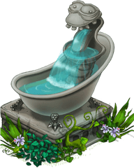 Tub Fountain - Fountain Png