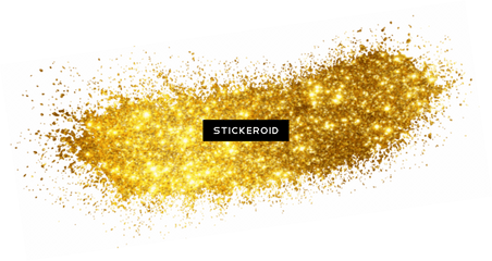 Download Hd Gold Pollen Overlay - Transparent Gold Glitter Splash Png