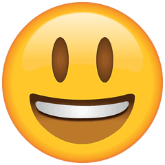 Download Smiling Emoji With Eyes Opened - Smiley Face Emoji Transparent Background Png