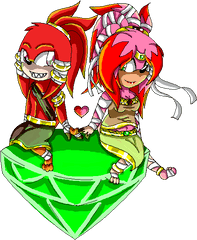 Kathy And Knuckles - Illustration Png