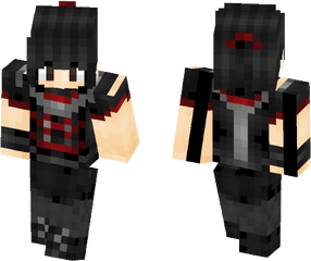 Download Babymetal Suzuka Karate Costume Minecraft Skin - Minecraft Black And Red Skin Girl Png