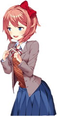 Doki Literature Club Sayori Gif - Sayori Png Ddlc