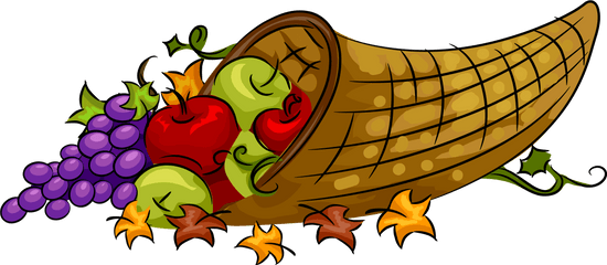 Thanksgiving Art - Thanksgiving Cornucopia Clipart Png