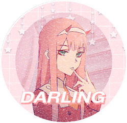 Freetouse Zerotwo Darling Sticker - Zero Two Circle Transparent Png