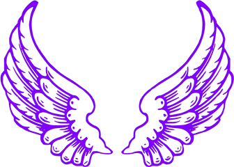 Angel Clip Art Icon And Svg - Svg Clipart Bell With Angel Wings Drawing Png