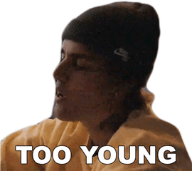 Too Young Justin Bieber Gif - Photo Caption Png