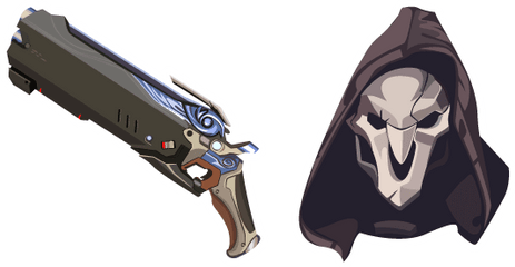 Overwatch 2 Reaper Hellfire Shotgun Cursor U2013 Custom - Overwatch Reaper Shotguns Transparent Png