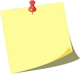 Pin Clipart Posted Note Transparent Free - Transparent Background Post It Note Gif Png