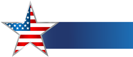 Usa Star Banner Png Clip Art Image - American Flag Banner Png