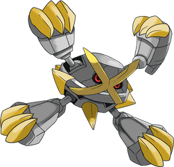 Pokemon - Pokemon Shiny Mega Metagross Png