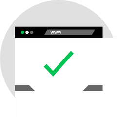 Browser Check Mark Png Icon - Screenshot