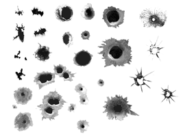 Bullet Holes Download HQ Image Free PNG