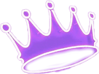 Crown Neon Purple King Queen Sexy Re Prince Princess - Transparent Neon Crown Png