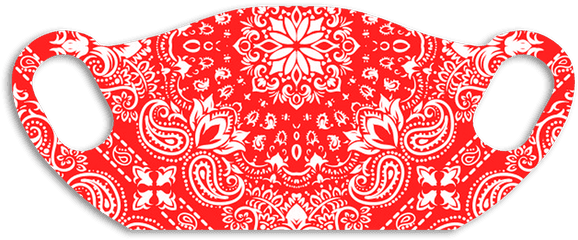 Bandana Red Face Cover - Kerchief Png