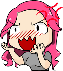 Transparent Emotes Anime - Rage Transparent Png