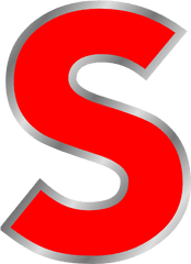 Letter S Clip Art - Red S Clipart Png