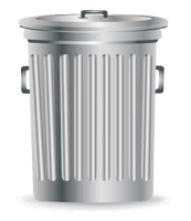 Bin Trash Silver Free Clipart HQ - Free PNG