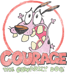 Courage The Cowardly Dog Vintage - Courage The Cowardly Dog Scared Png