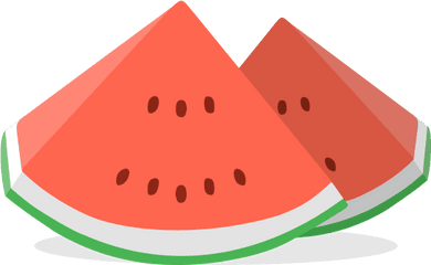 Fruits And Veggies Berries Melons Clipart - Full Size Transparent Watermelon Drawing Png