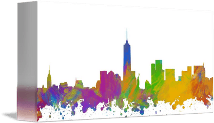 New York City Skyline Silhouette I By Ricky Barnard - New York City Skyline Silhouette Png