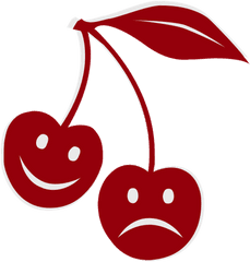 Happy Sad Cherry Feelings Emotions - Cherrys Vector Png