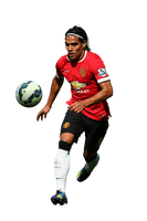 United Radamel Football Ball Player Fc Manchester - Free PNG