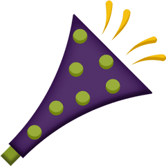 Mardi Gras - Party Horn Element Graphic By Melissa Riddle Dot Png