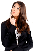 Thinking Woman - Free PNG