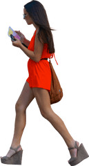 Girl Walking U2014 Architextures Png