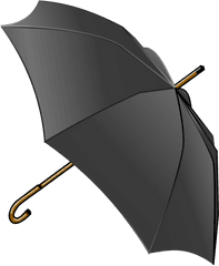 Black Umbrella Png Clip Arts For Web - Open Umbrella Clipart